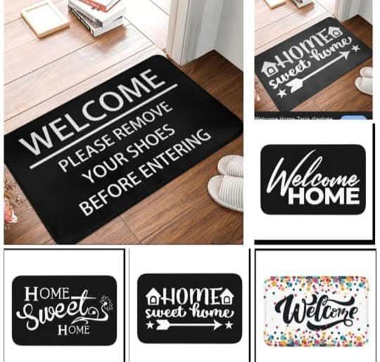 Themed Message Entryway Door Mat