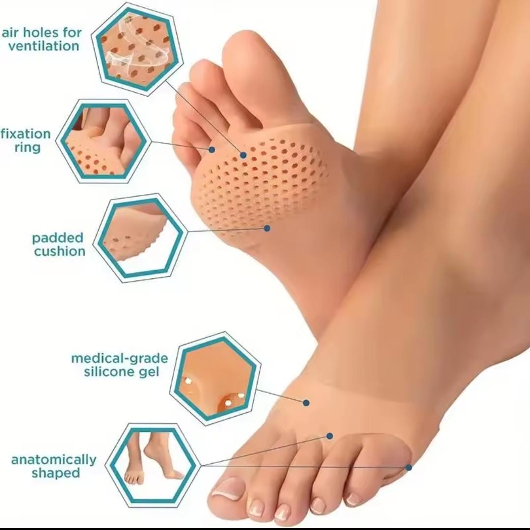 Silicone Honeycomb Forefoot Pads