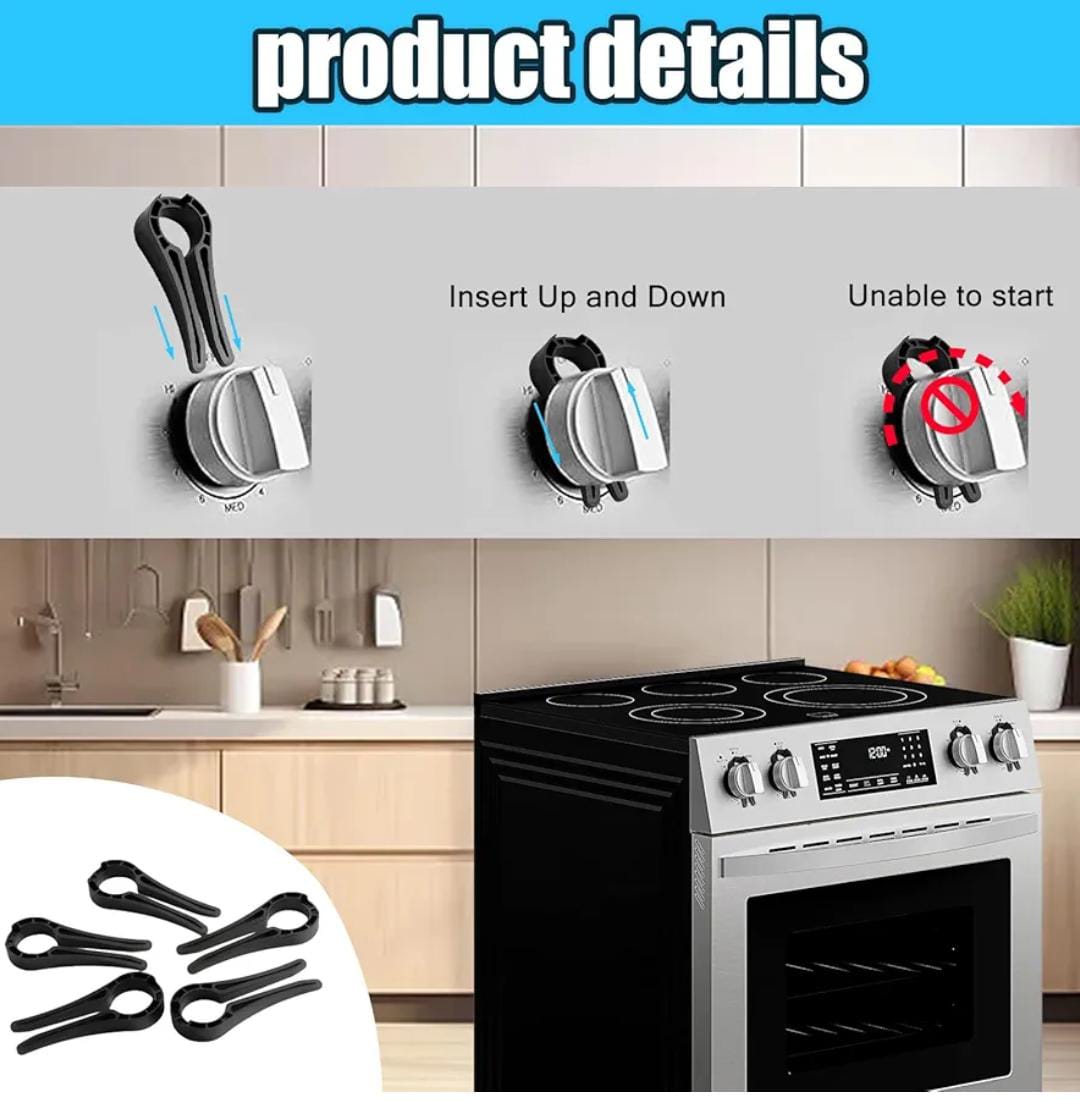 Child-safe Gas Knob Locks