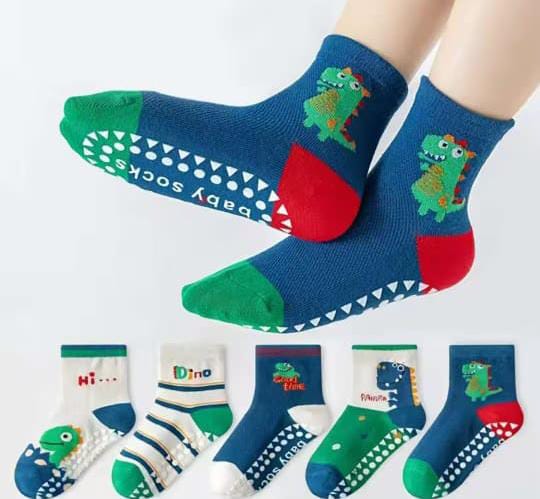 Cute Dino Boys Socks