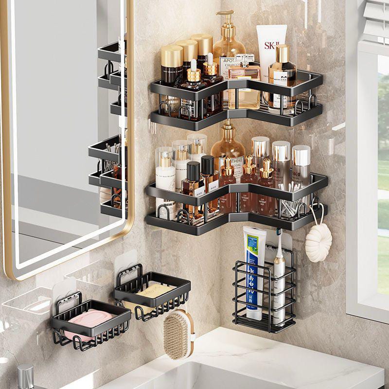 5-in-1 Corner Bathroom Organizer